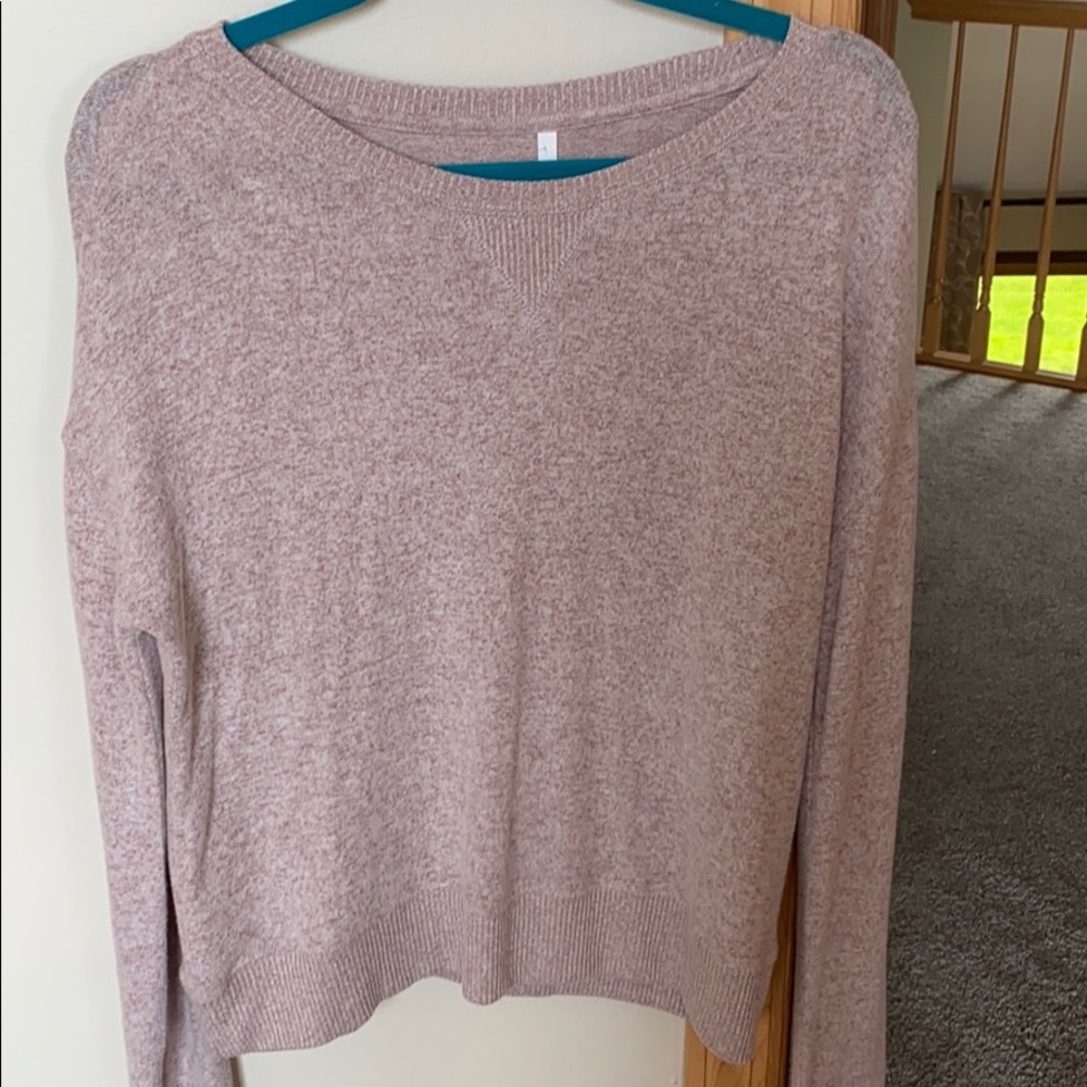 extremely soft light pink sweater